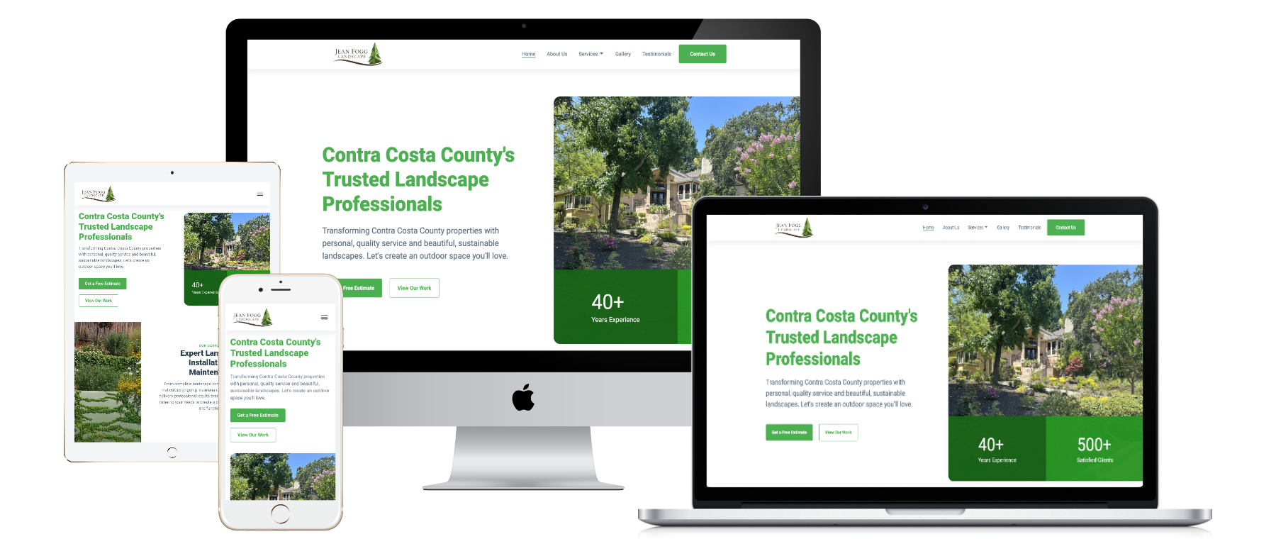 Jean Fogg Landscape website design