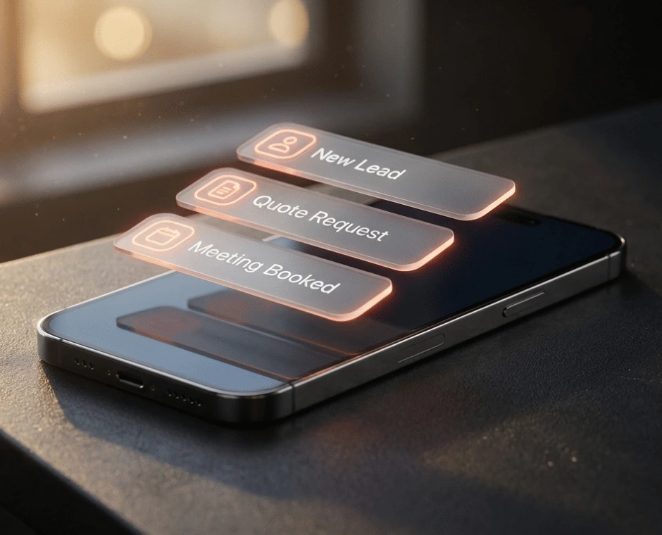 Client testimonials showcase image